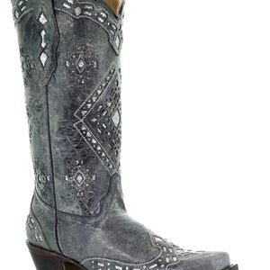 CORRAL WOMEN'S GLITTER INLAY WESTERN BOOTS